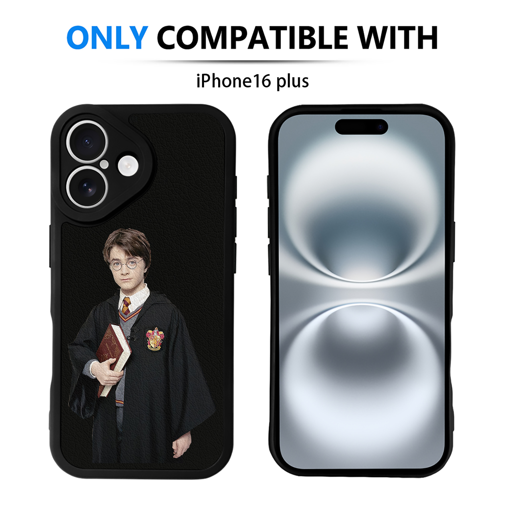 （画像用） Harry Potter ハリー・ポッターシリーズ 【iPhone 16シリーズ対応】シリコンスマホケース（レザー調） 材質：シリコン